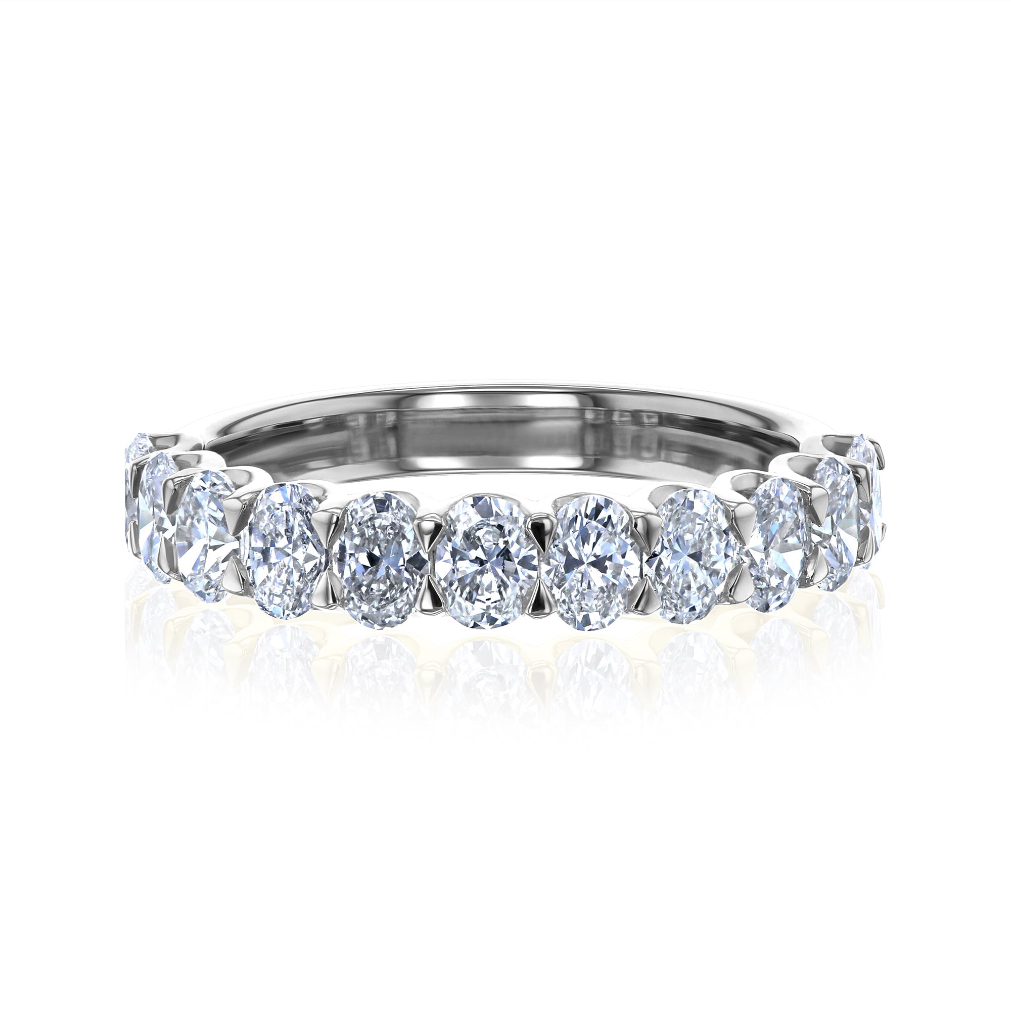 Sommer oval lg diamant u-prong ring