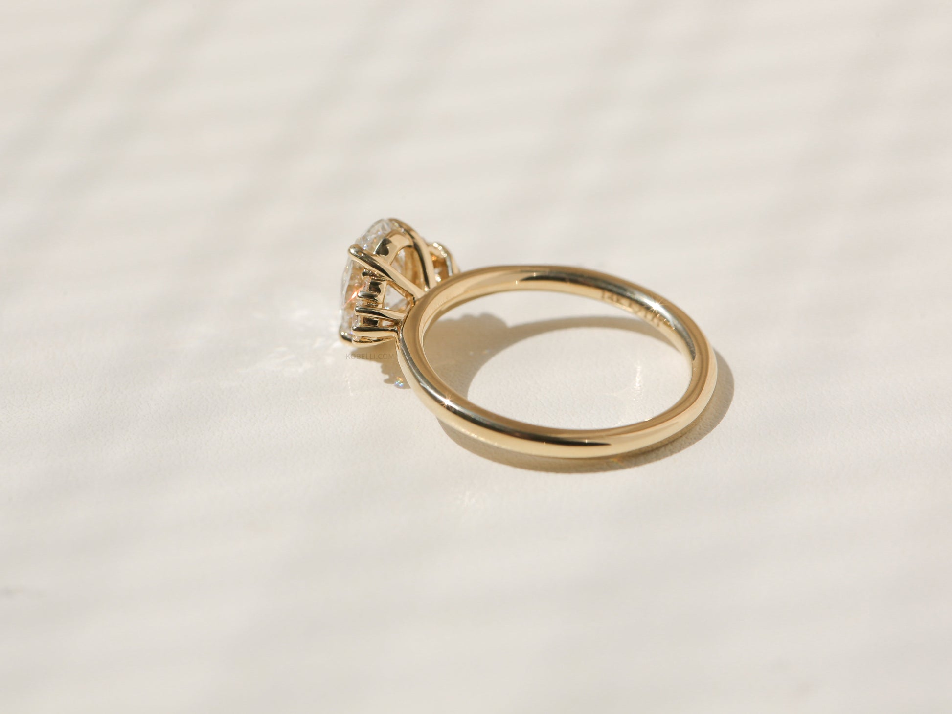 Kobelli Oval Diamond Side Cluster Ethical & Sustainable Ring