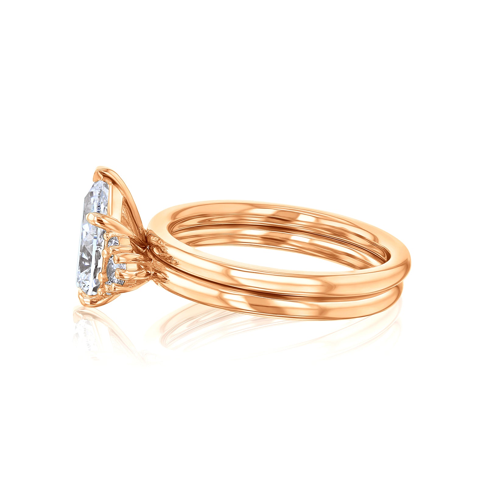side angle in rose gold