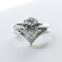 Kobelli Grown Large Pear Diamond Bridal Set