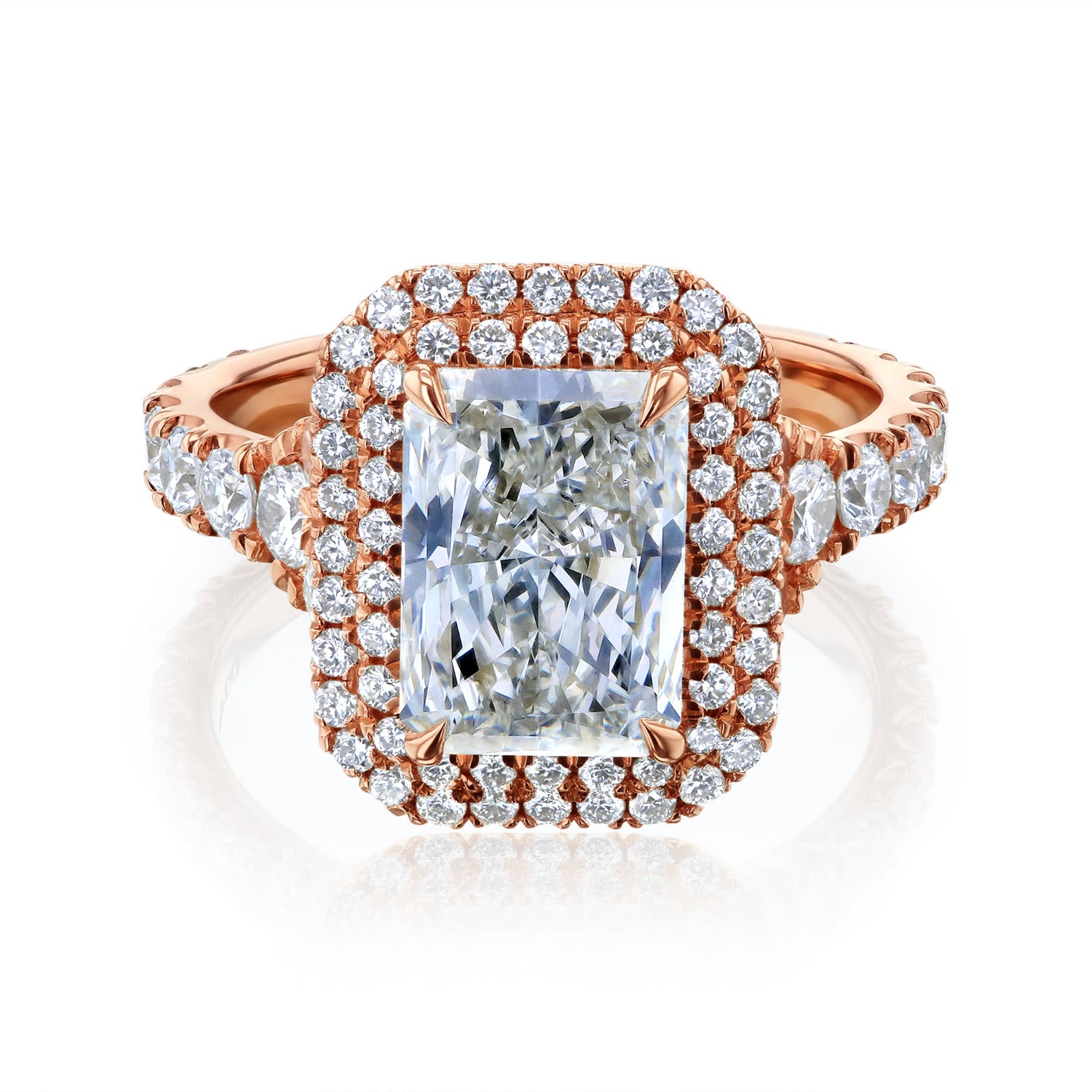 Lab Grown Diamond Double Halo Seoul Ring