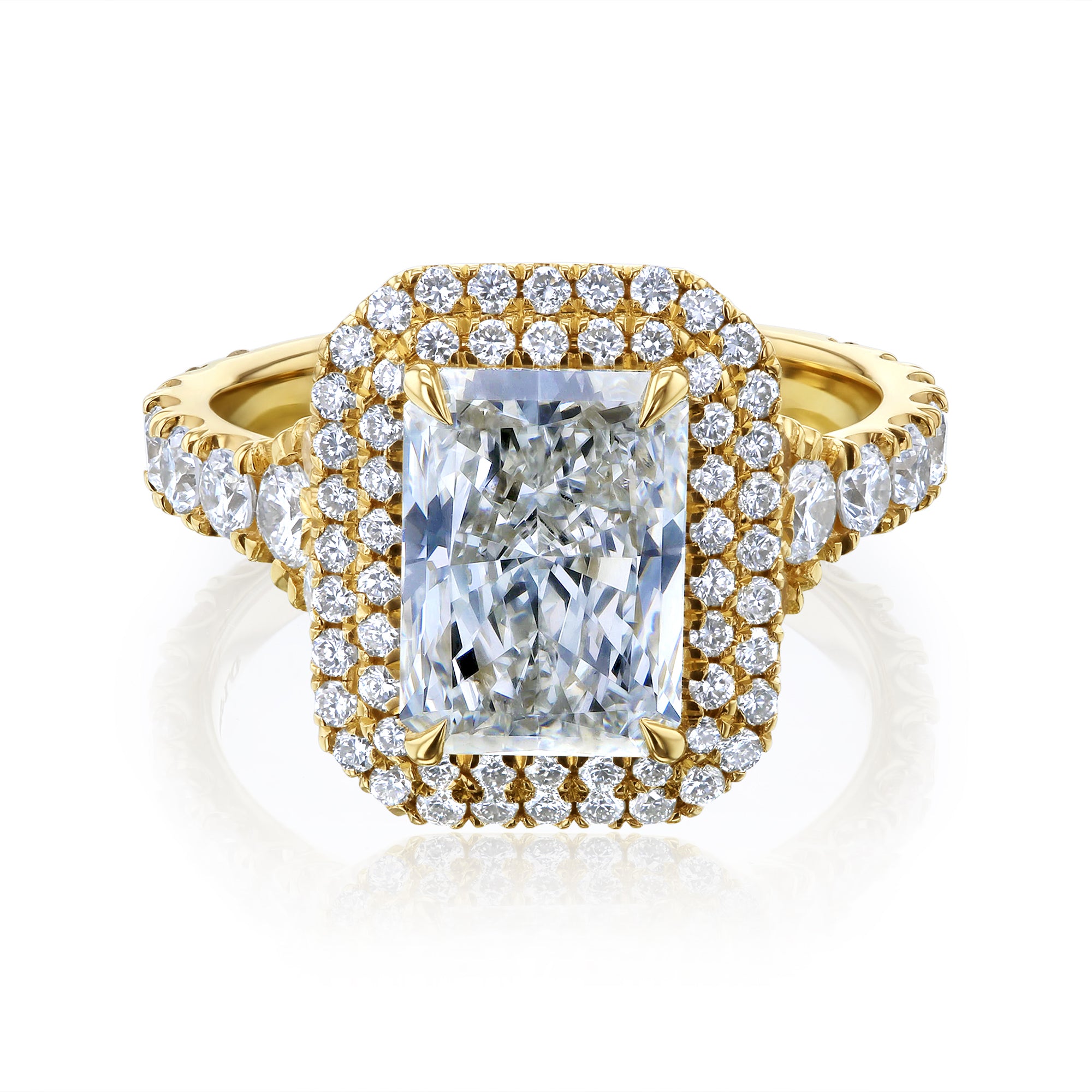 Lab Grown Diamond Double Halo Seoul Ring