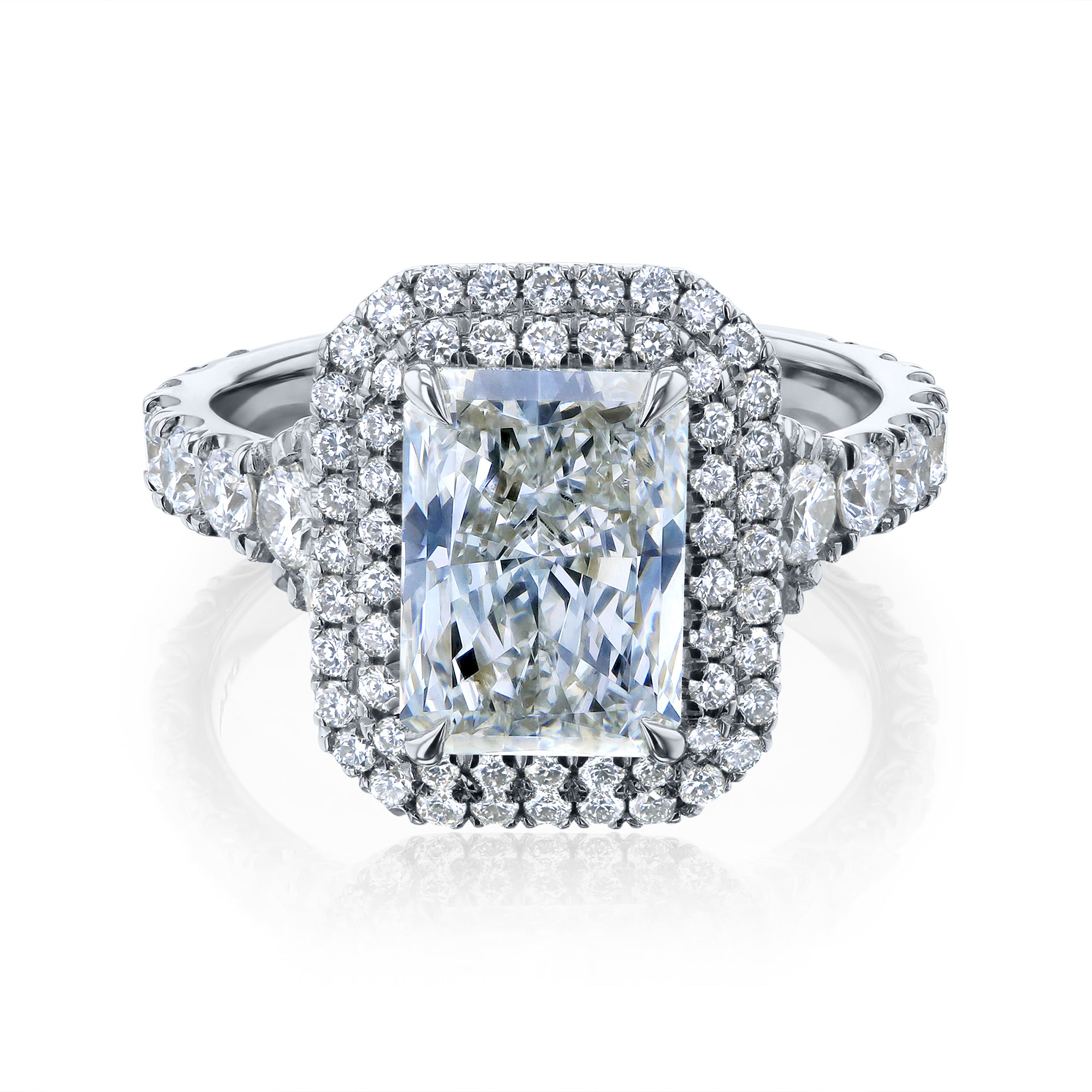 Lab Grown Diamond Double Halo Seoul Ring