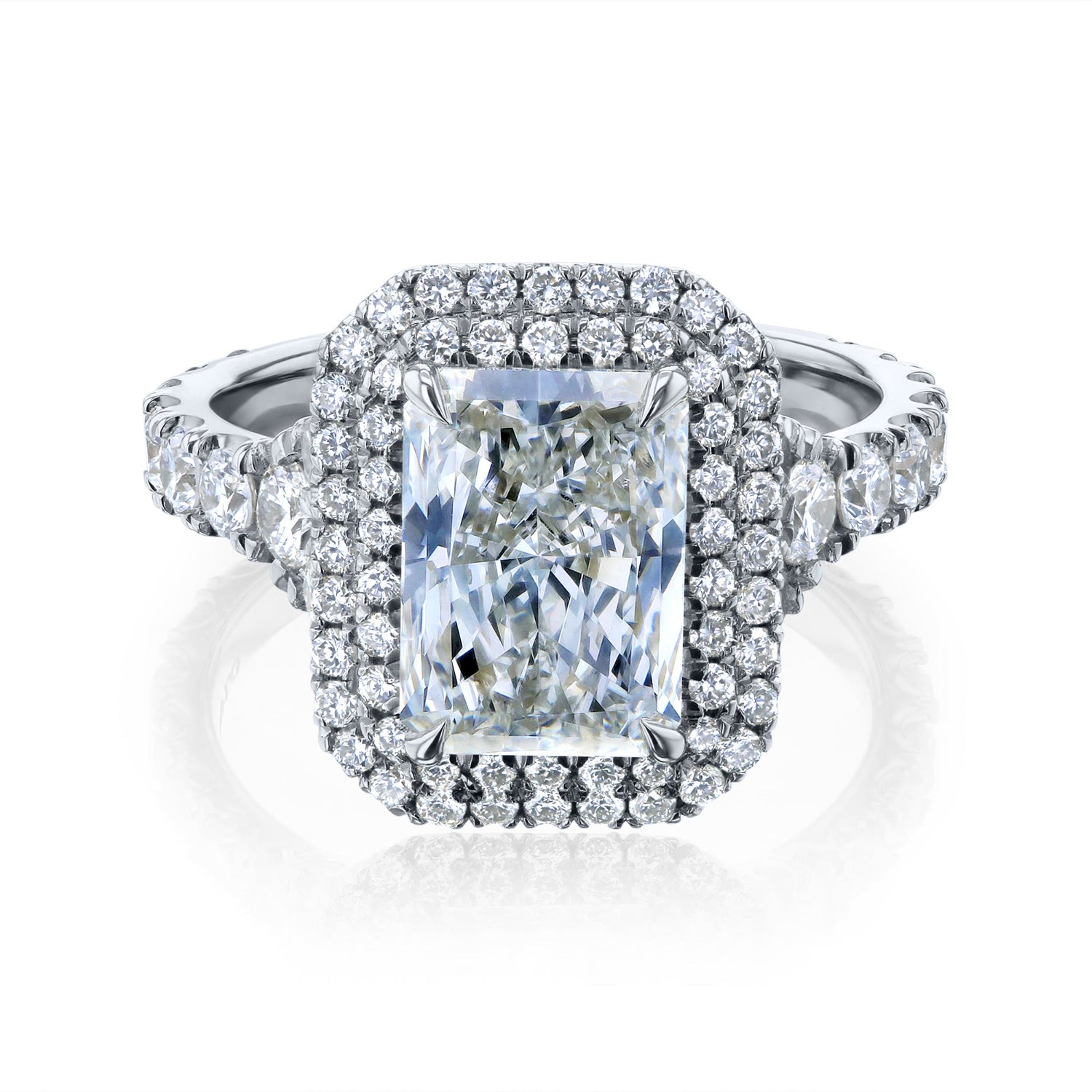 Lab Grown Diamond Double Halo Seoul Ring
