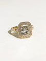 Kobelli Large Radiant Double Halo Engagement Ring