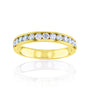 0.5 Carat Lab Grown Diamond Half Eternity Greta Ring in Yellow Gold