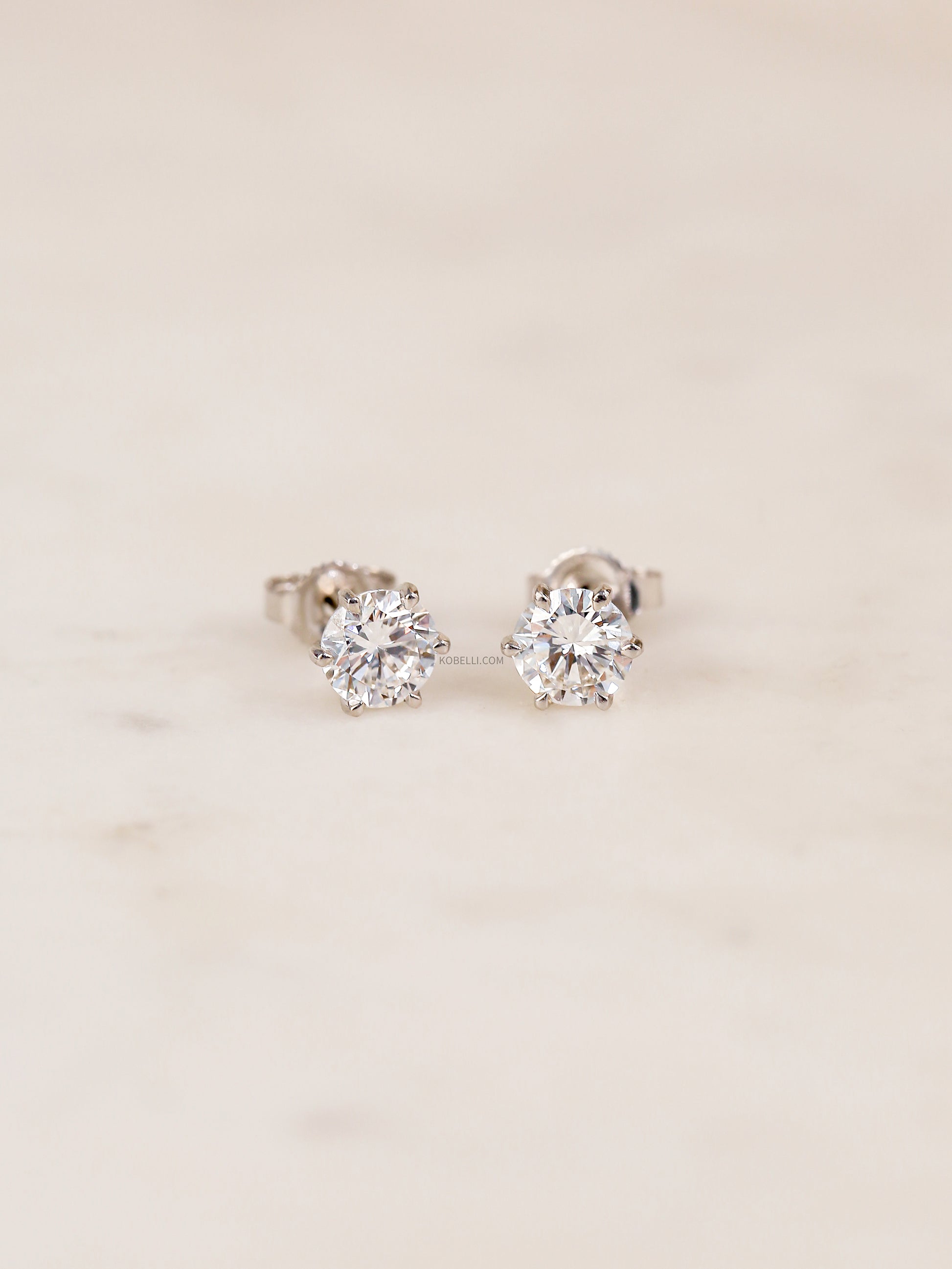1 Carat Lab Grown Diamond 6-Prong Chelsea Earrings