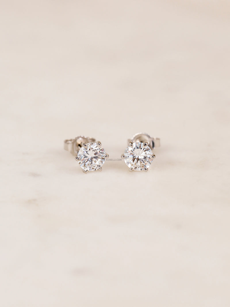 1 Carat Lab Grown Diamond 6-Prong Chelsea Earrings