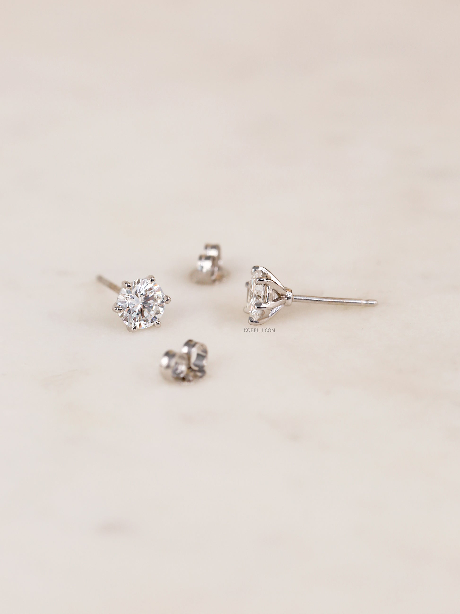 1 Carat Lab Grown Diamond 6-Prong Chelsea Earrings