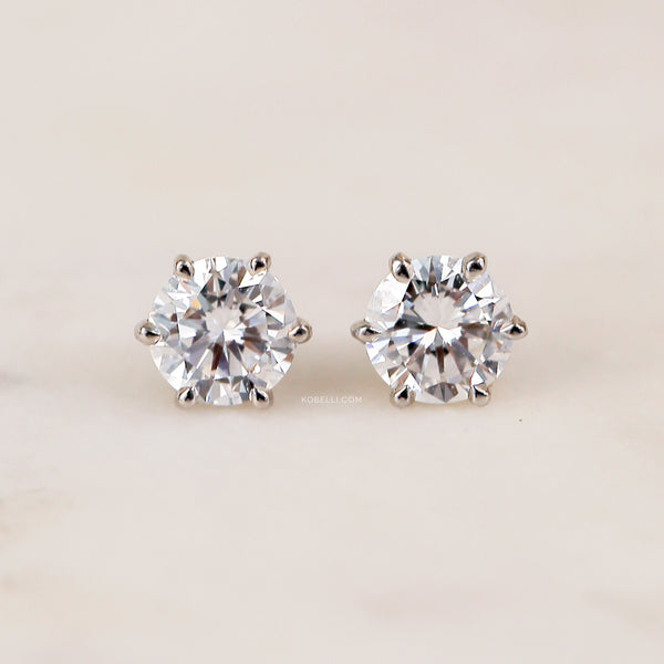 1 Carat Lab Grown Diamond 6-Prong Chelsea Earrings