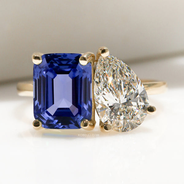 Sapphire & Diamond Dutchess Ring