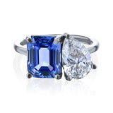 Sapphire & Diamond Dutchess Ring