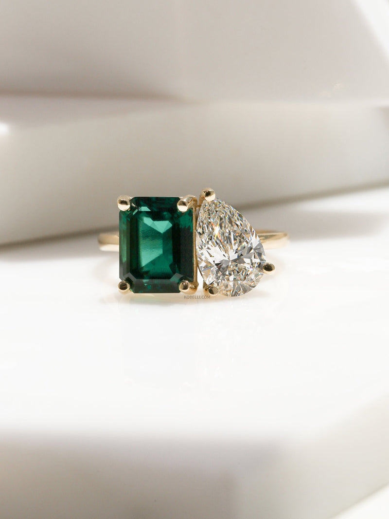 Kobelli Grown Diamond & Gemstone Ring