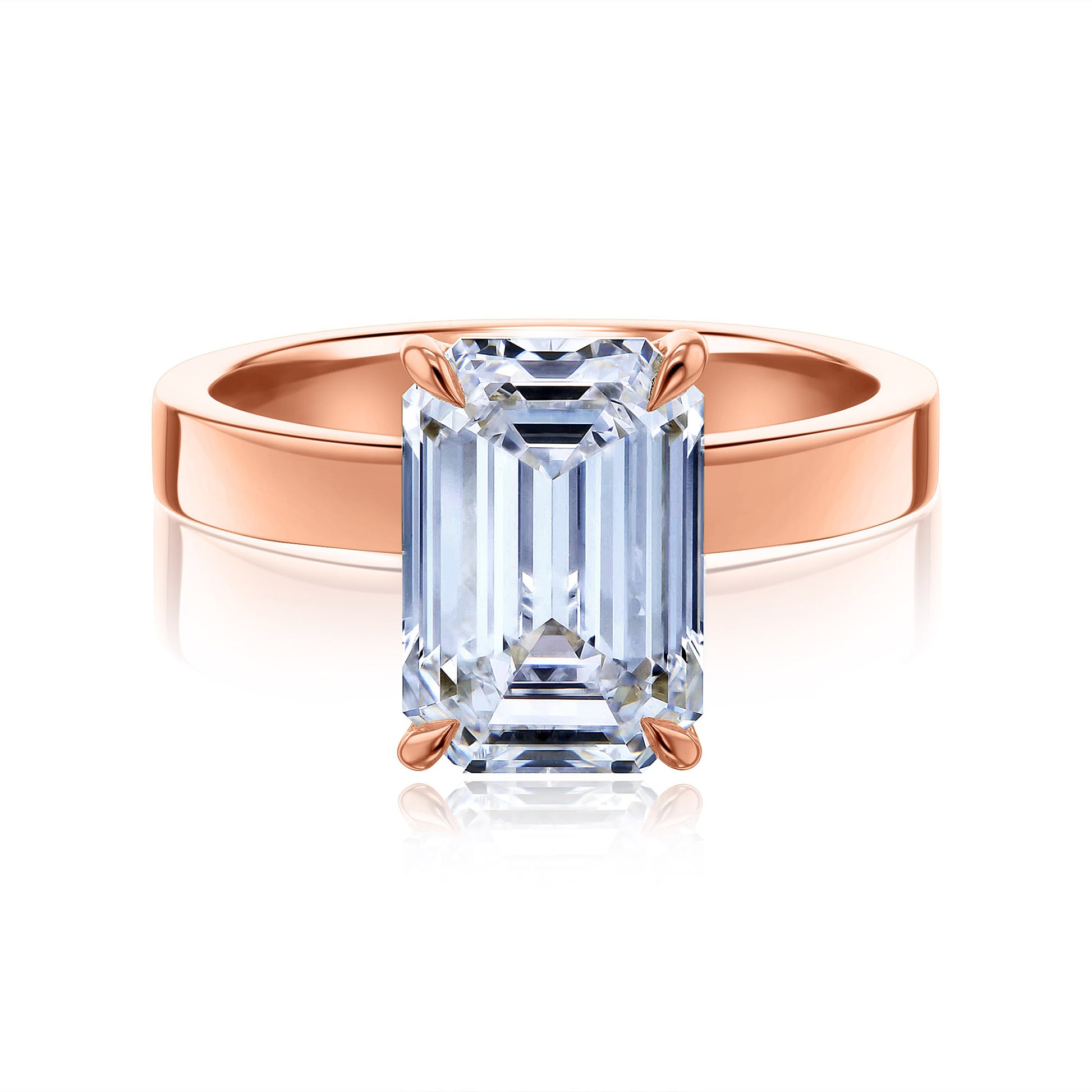 5 Carat Lab Grown Diamond Solitaire Havana Ring