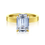 Kobelli Grown Diamond Ring - 5ct Lab Grown Diamond Butterfly Head with 3mm Cigar Band