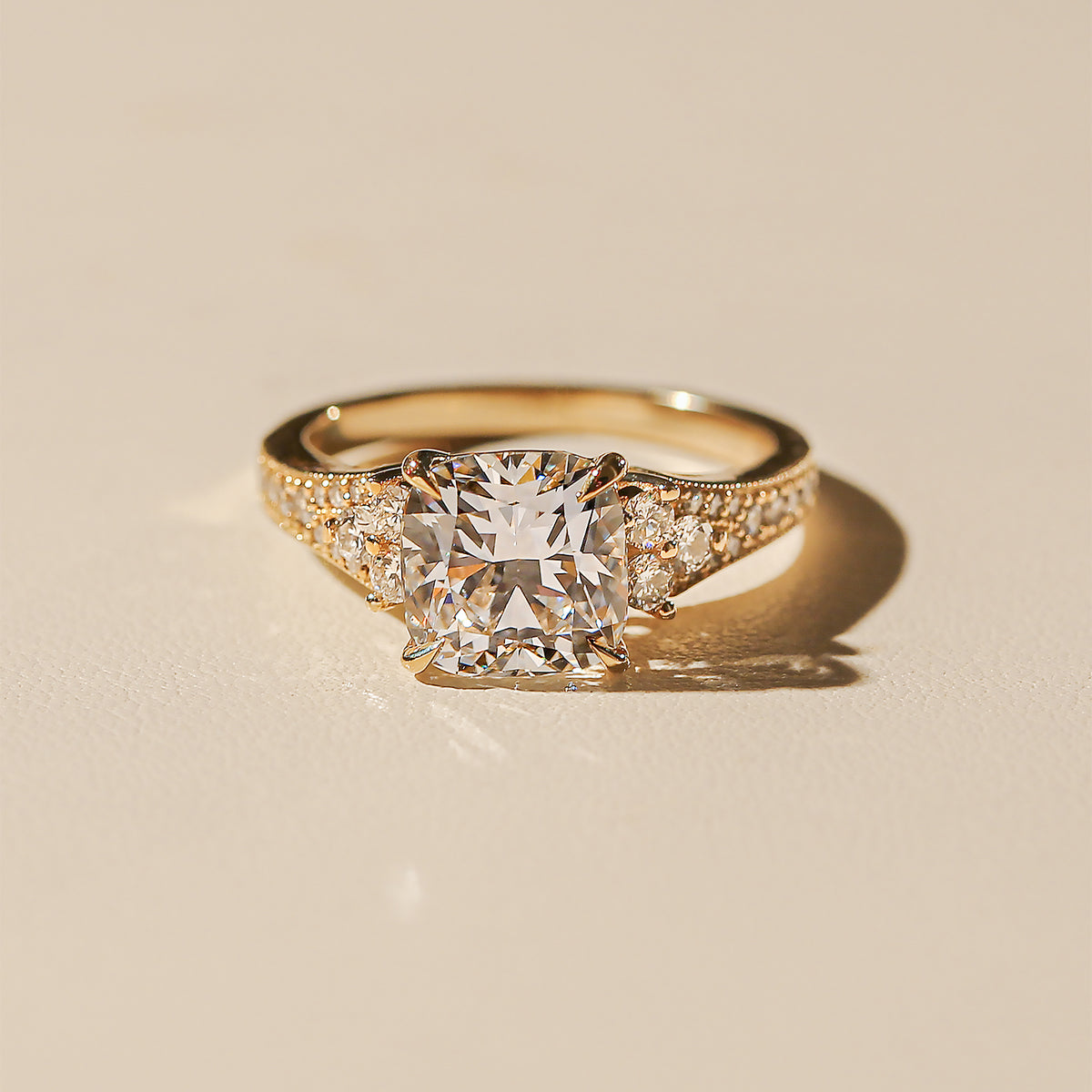 Lab Grown Diamond Side Cluster Grindelwald Ring