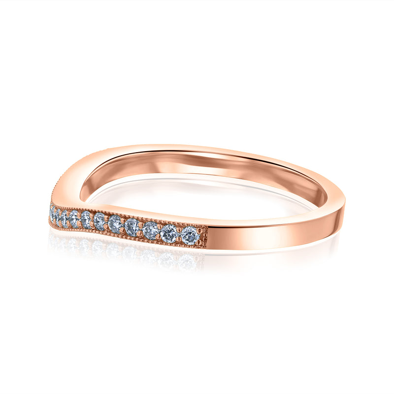 high polished rose gold