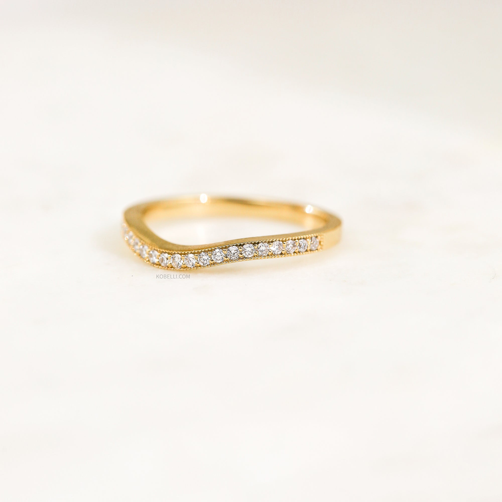 Curved Diamond Band