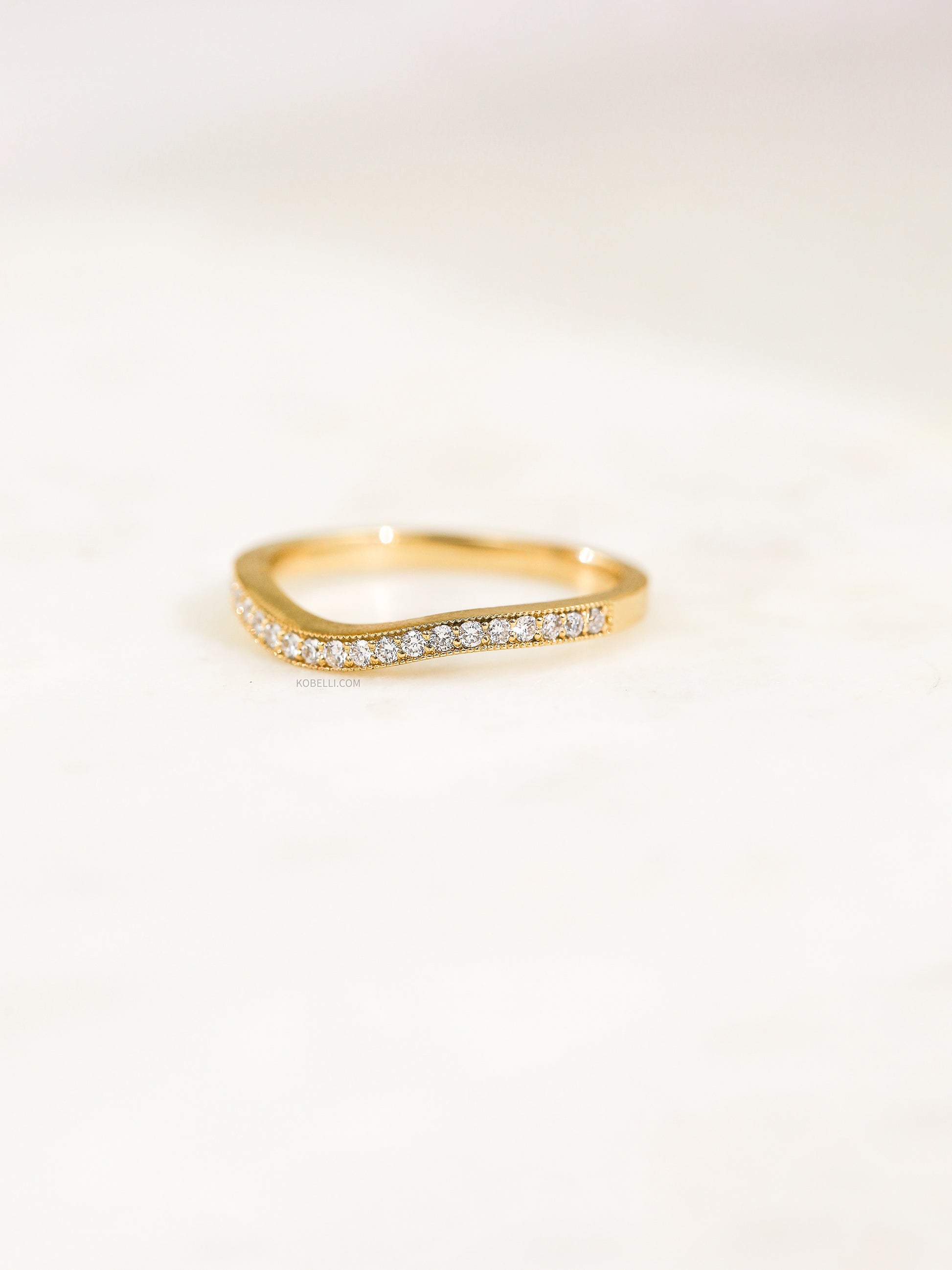 Curved Diamond Band