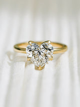 3 Carat Lab Grown Diamond Clover Ring