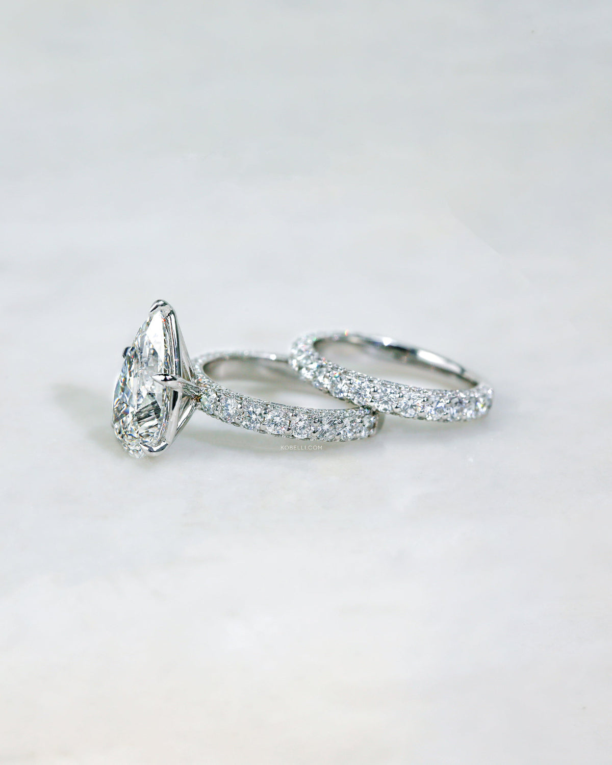 matches perfectly to the Beckham engagement ring