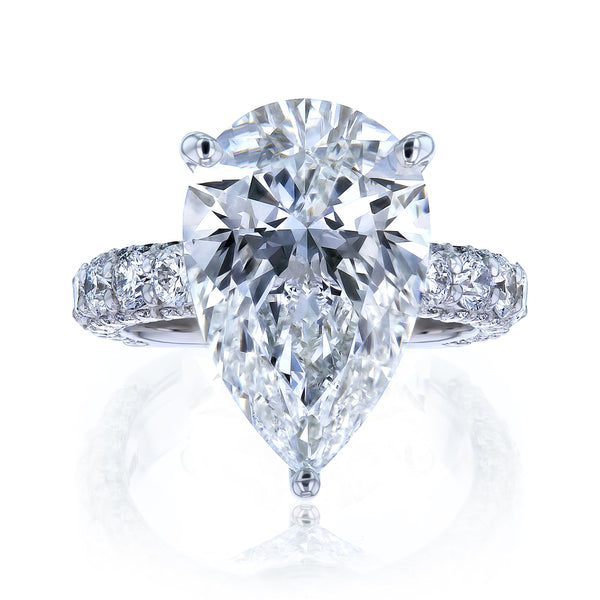 8 Carat Lab Grown Diamond Half Eternity Beckham Ring