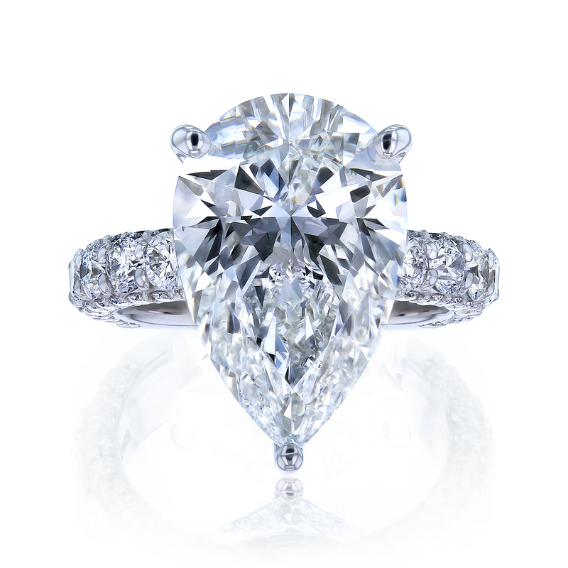 8 Carat Lab Grown Diamond Half Eternity Beckham Ring