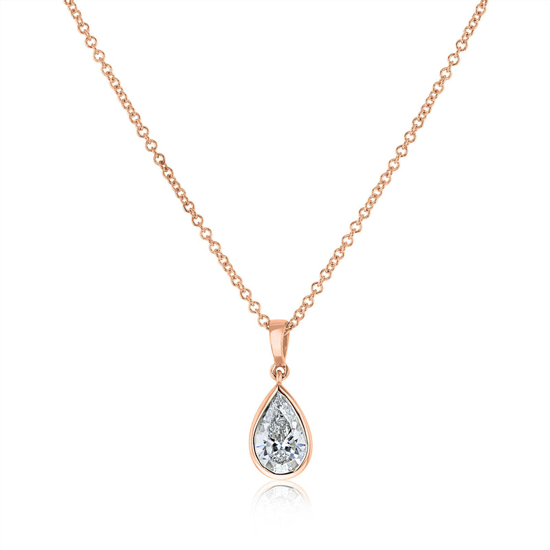 Pear Diamond in Rose Gold