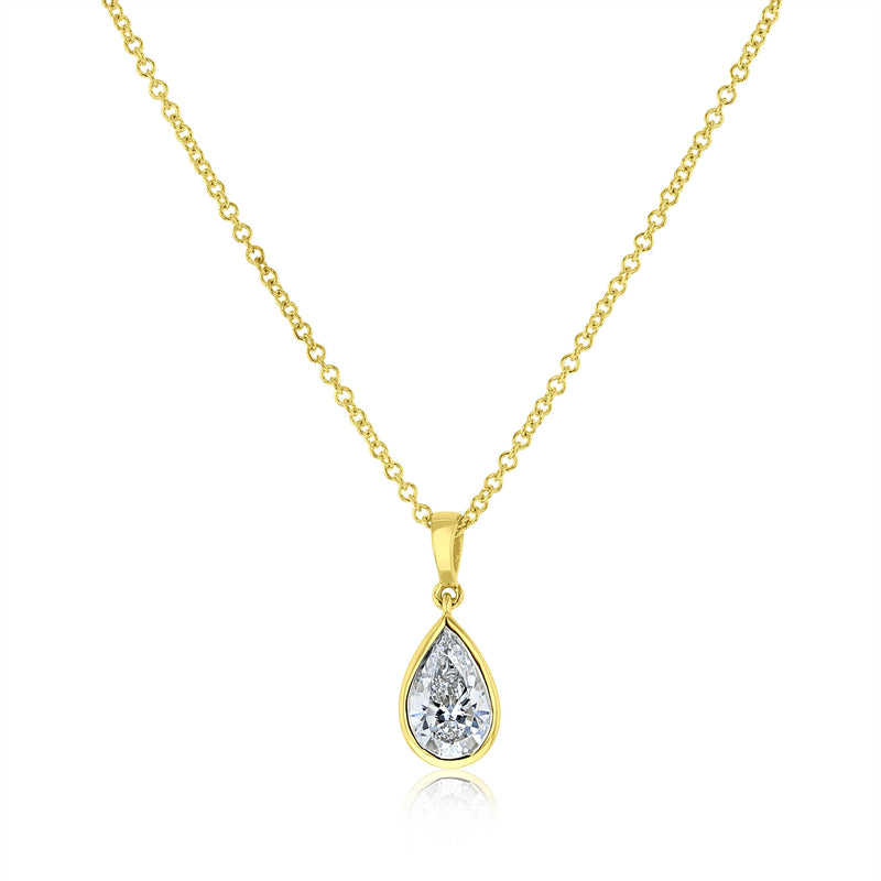 Pear Diamond in Yellow Gold