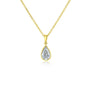 1 Carat Lab Grown Diamond Solitaire Serena Necklace in Yellow Gold