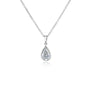 1 Carat Lab Grown Diamond Solitaire Serena Necklace in White Gold