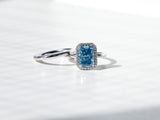 3 Carat Blue Diamond Aomori Bridal Set