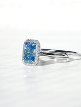 3ct Blue Diamond Aomori Bridal Set