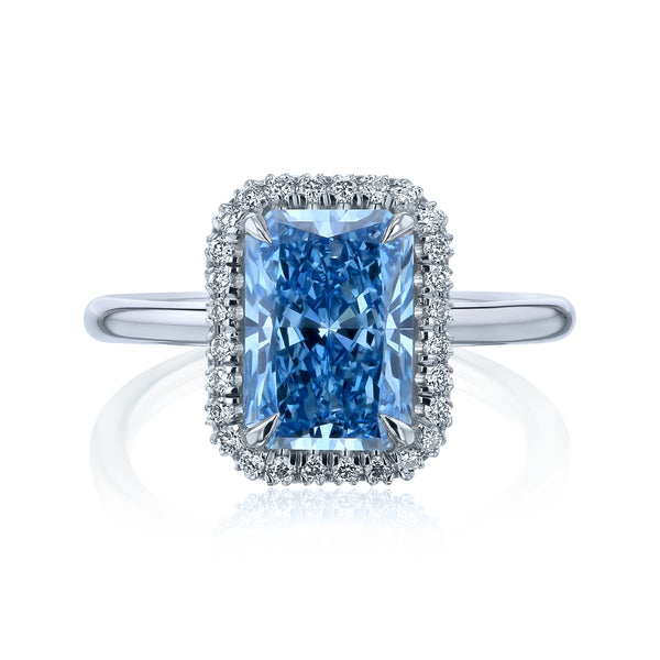 3ct Blue Diamond Aomori Ring (Cert)