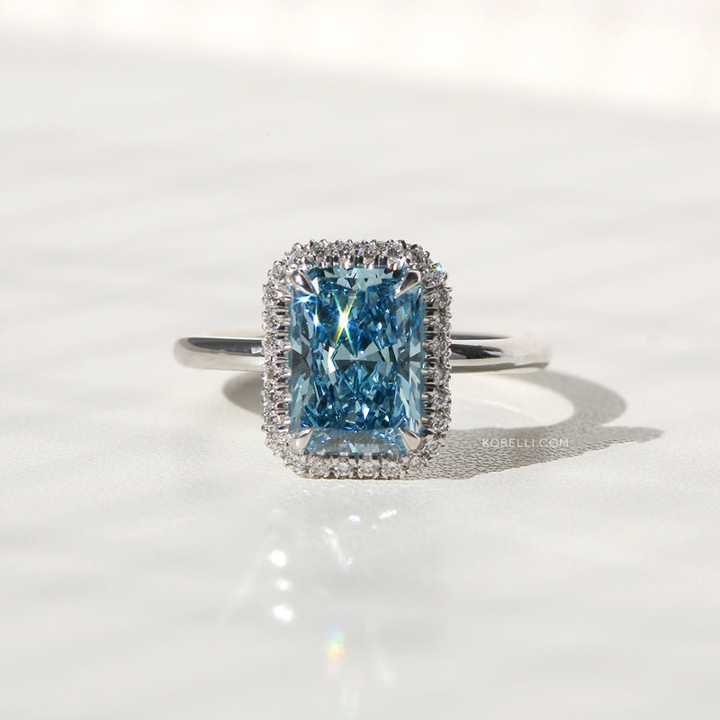 3ct Blue Diamond Aomori Ring (Cert)