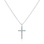 diamond cross in white gold