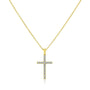 diamond cross in yellow gold