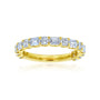 1.8 Carat Lab Grown Diamond Half Eternity Coco Ring in Yellow Gold