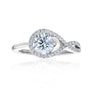 1.25 Carat Lab Grown Diamond Lasso Ring in White Gold