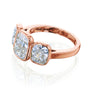 side angle of Croft ring in rose gold