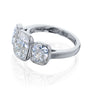 side angle of Croft ring in white gold