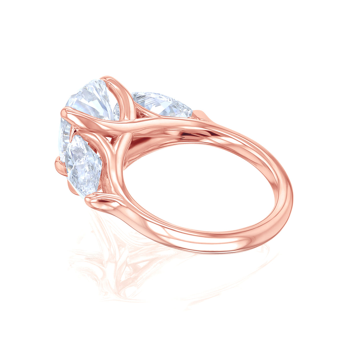 7.5 Carat Lab Grown Diamond Pear Elena Ring