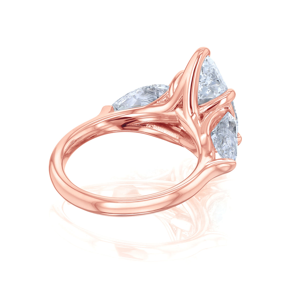 7.5 Carat Lab Grown Diamond Pear Elena Ring