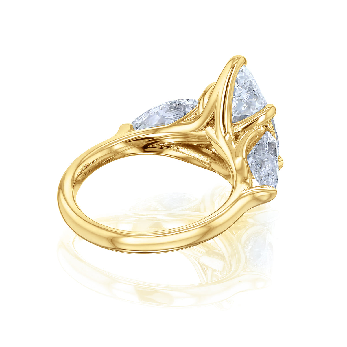 7.5 Carat Lab Grown Diamond Pear Elena Ring