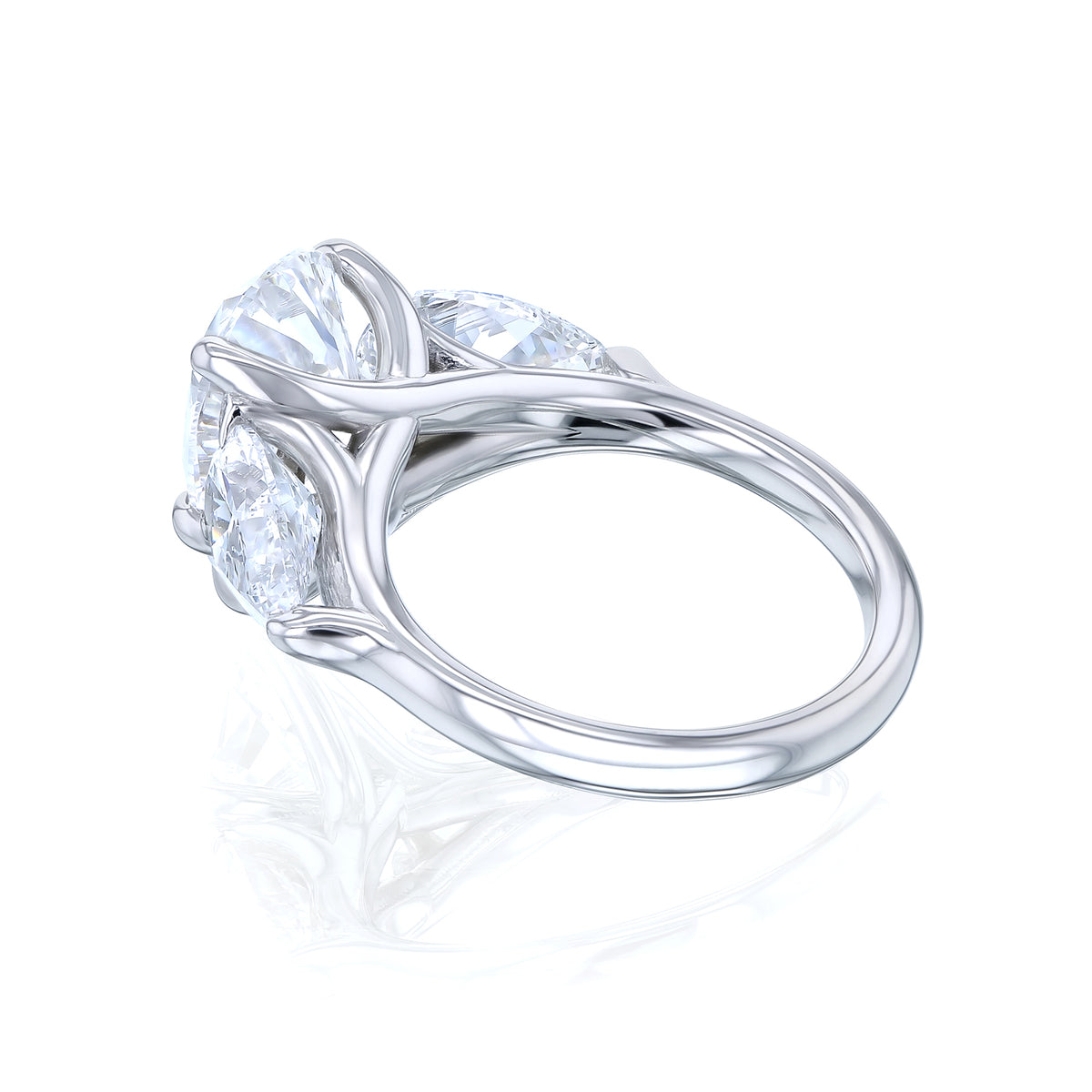 7.5 Carat Lab Grown Diamond Pear Elena Ring