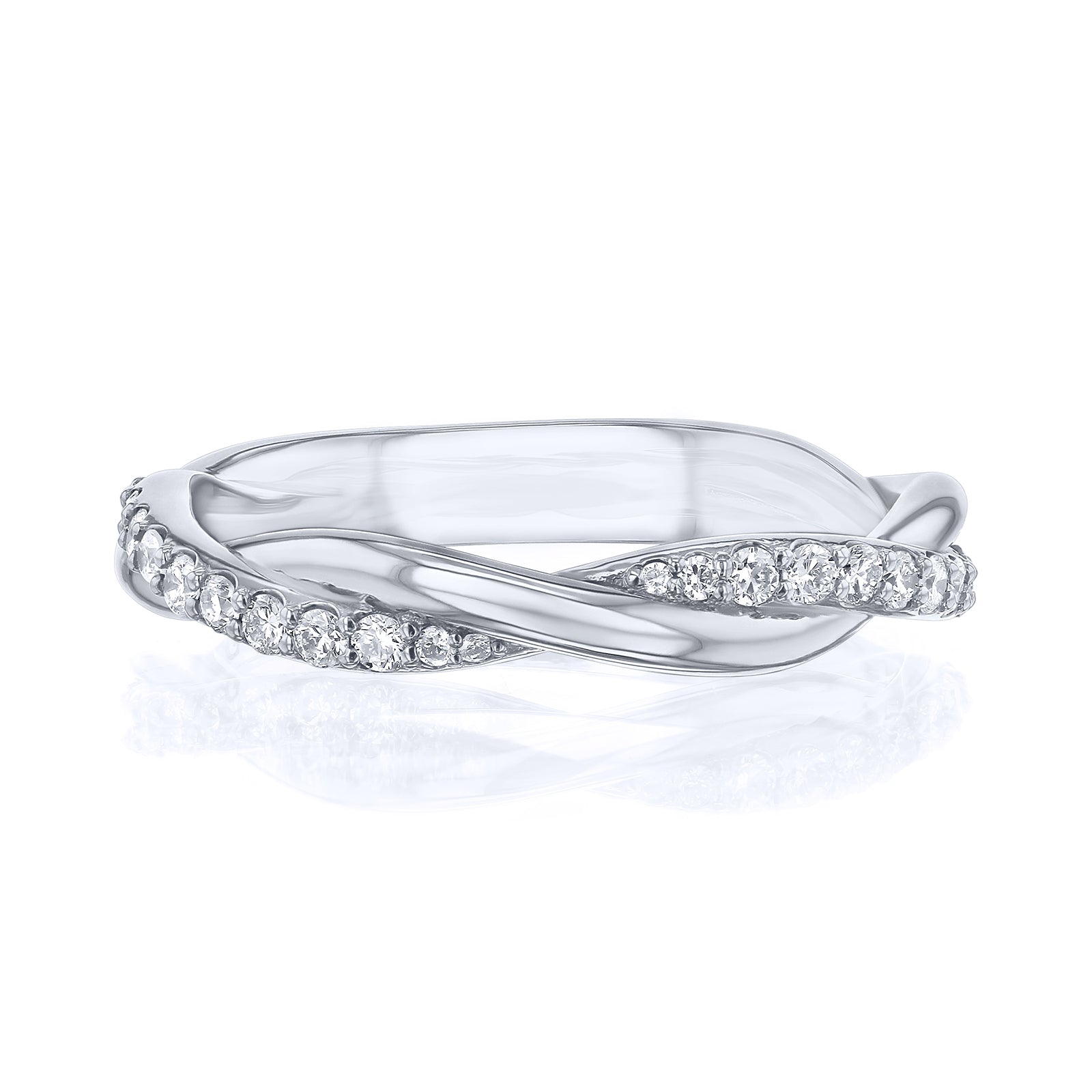 0.25 Carat Lab Grown Diamond Shifting Helix Ring (3.4 mm)
