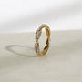 Kobelli Yellow Gold Double Helix Ring Wedding Band