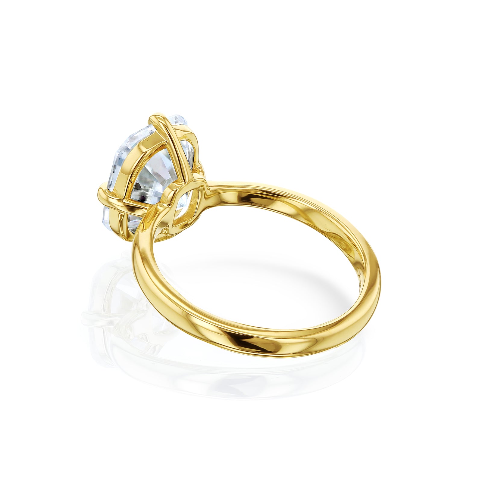 Old Mine Lab Grown Diamond Plain Band Candlelight Ring