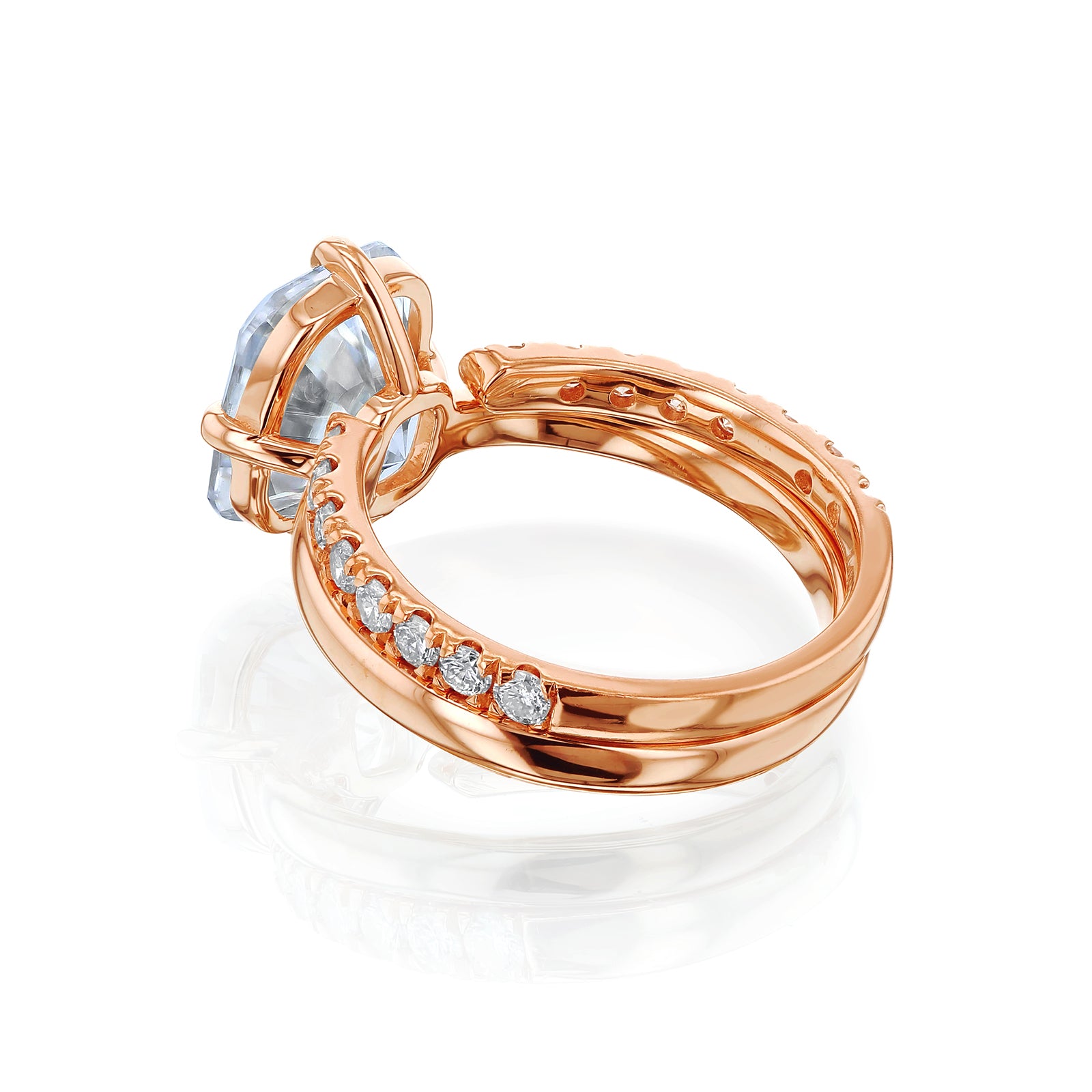 Old Mine Lab Grown Diamond Plain Band Candlelight Ring