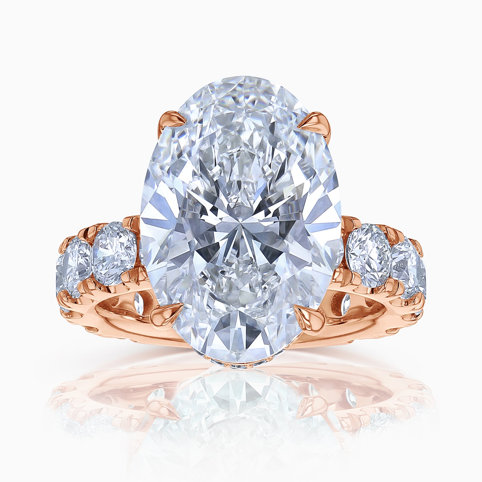 8.5 Carat Lab Grown Diamond Half Eternity Adler Ring